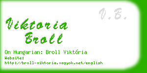 viktoria broll business card
